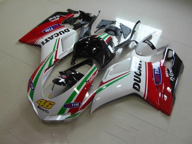 Carene Moto Ducati 1098 07-14 - Bianco Rosso 46 Carene Moto Ducati 1098 07-14 - Bianco Rosso 46