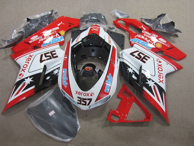 Carene Moto Ducati 1098 07-14 - Rosso Bianco Xerox 357 Carene Moto Ducati 1098 07-14 - Rosso Bianco Xerox 357