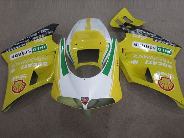 Carene Moto Ducati 748 93-05 - Giallo Shell Info Strrda Carene Moto Ducati 748 93-05 - Giallo Shell Info Strrda