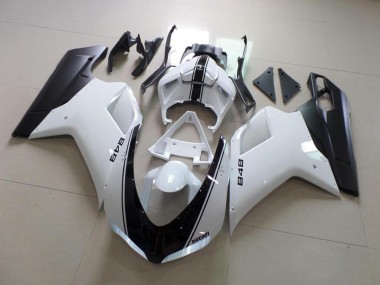 Carene Moto Ducati 848 1098 1198 07-14 - Bianco & Nero Banda