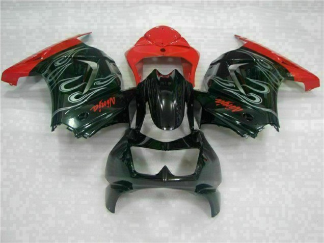 Carene Moto EX250 08-12 - Nero Rosso Ninja