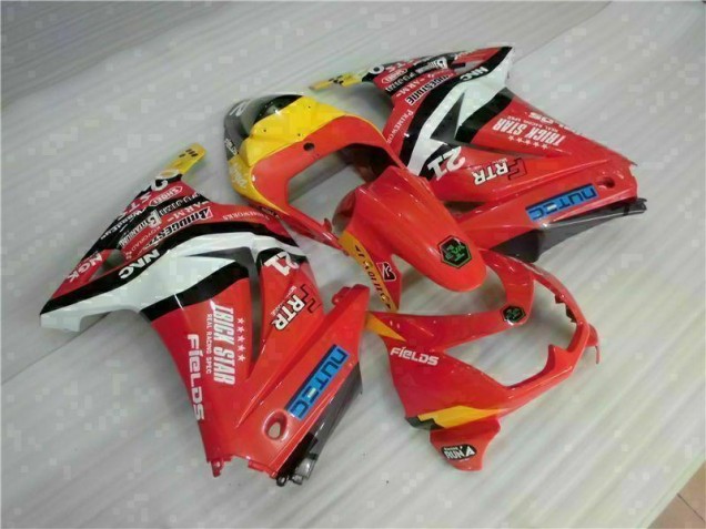Carene Moto EX250 08-12 - Rosso Giallo Carene Moto EX250 08-12 - Rosso Giallo