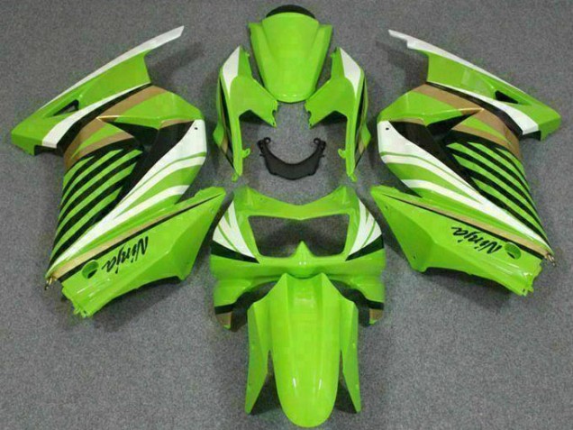 Carene Moto EX250 08-12 - Verde Bianco Nero Ninja