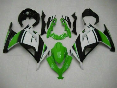 Carene Moto EX300 13-16 - Verde Nero Argento