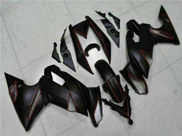 Carene Moto EX650 09-11 - Nero Rosso