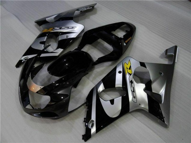 Carene Moto GSXR 1000 K1 00-02 - Argento Nero Carene Moto GSXR 1000 K1 00-02 - Argento Nero