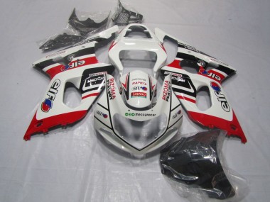 Carene Moto GSXR 1000 K1 00-02 - Bianco Rosso Rizoma Playboy