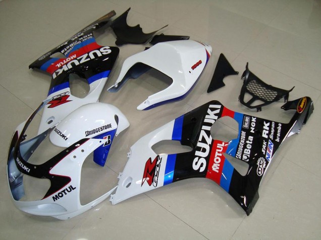 Carene Moto GSXR 1000 K1 00-02 - Nero Bianco Blu Carene Moto GSXR 1000 K1 00-02 - Nero Bianco Blu