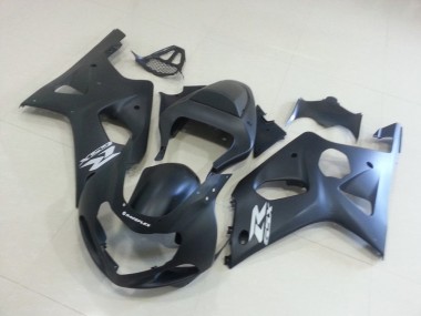 Carene Moto GSXR 1000 K1 00-02 - Nero Opaco con Argento GSXR