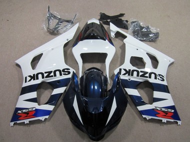 Carene Moto GSXR 1000 K3 03-04 - Bianco Blu Nero Decal
