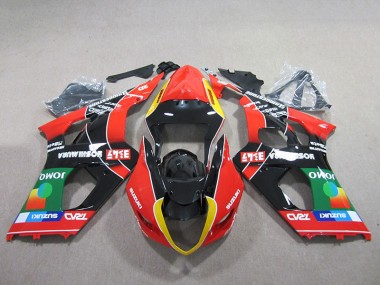 Carene Moto GSXR 1000 K3 03-04 - Rosso Verde Nero