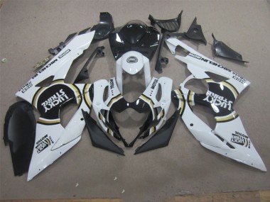 Carene Moto GSXR 1000 K5 05-06 - Bianco Lucky Strike Nero Motul