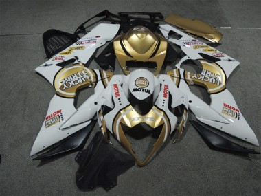 Carene Moto GSXR 1000 K5 05-06 - Bianco Oro Lucky Strike Motul