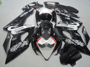 Carene Moto GSXR 1000 K5 05-06 - Nero Bianco Faro