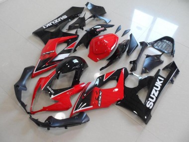 Carene Moto GSXR 1000 K5 05-06 - Rosso Nero Stile OEM