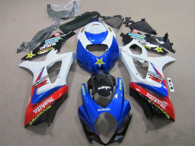 Carene Moto GSXR 1000 K7 07-08 - Blu Bianco Rockstar Carene Moto GSXR 1000 K7 07-08 - Blu Bianco Rockstar