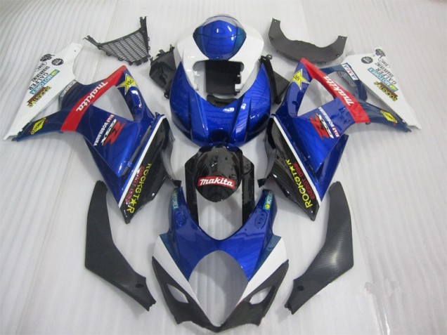Carene Moto GSXR 1000 K7 07-08 - Blu Nero Rockstar