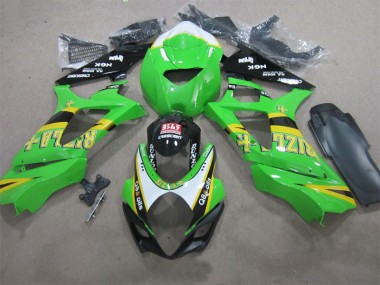 Carene Moto GSXR 1000 K7 07-08 - Verde Rizla Q8 Oils