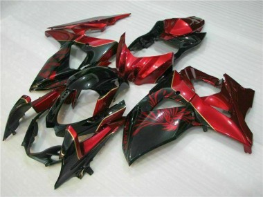 Carene Moto GSXR 1000 K9 09-16 - Rosso Fiamma Nero
