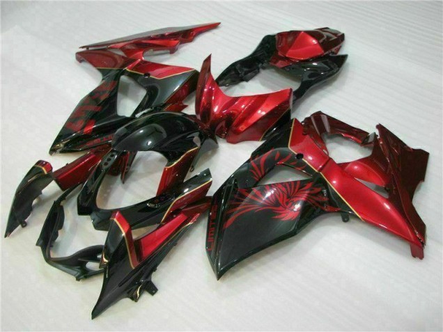 Carene Moto GSXR 1000 K9 09-16 - Rosso Fiamma Nero Carene Moto GSXR 1000 K9 09-16 - Rosso Fiamma Nero