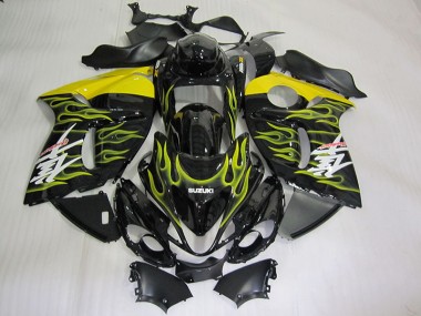 Carene Moto GSXR 1300 Hayabusa 08-19 - Nero Giallo Fiamma