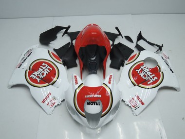 Carene Moto GSXR 1300 Hayabusa 96-07 - Bianco Rosso Lucky Strike Motul