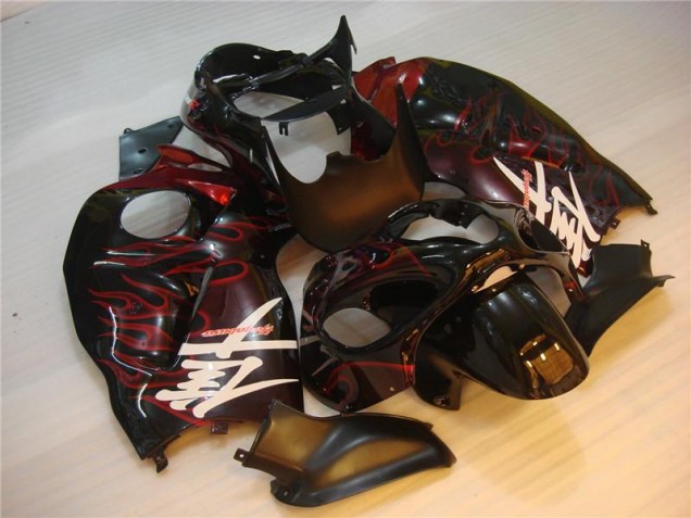 Carene Moto GSXR 1300 Hayabusa 96-07 - Nero Rosso Fiamma Carene Moto GSXR 1300 Hayabusa 96-07 - Nero Rosso Fiamma