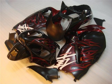 Carene Moto GSXR 1300 Hayabusa 96-07 - Nero Rosso Fiamma