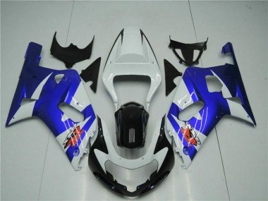 Carene Moto GSXR 600 / 750 K1 K2 K3 01-03 - Bianco Blu