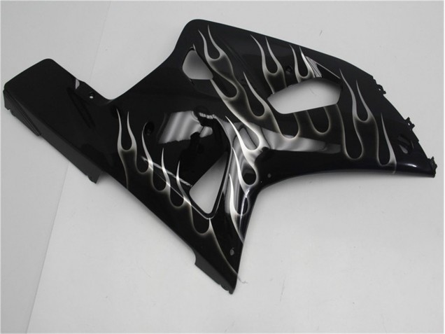Carene Moto GSXR 600 / 750 K1 K2 K3 01-03 - Nero Bianco Fiamma