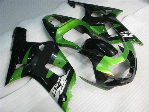 Carene Moto GSXR 600 / 750 K1 K2 K3 01-03 - Verde Nero Carene Moto GSXR 600 / 750 K1 K2 K3 01-03 - Verde Nero