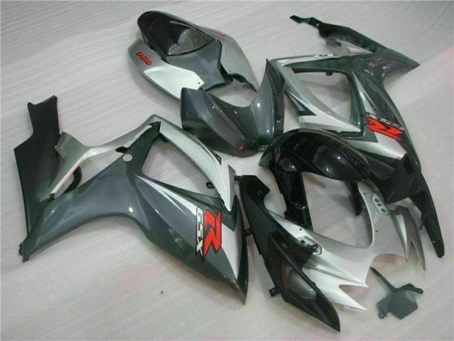 Carene Moto GSXR 600 / 750 K6 06-07 - Argento Nero Carene Moto GSXR 600 / 750 K6 06-07 - Argento Nero