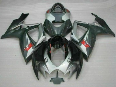 Carene Moto GSXR 600 / 750 K6 06-07 - Argento Nero