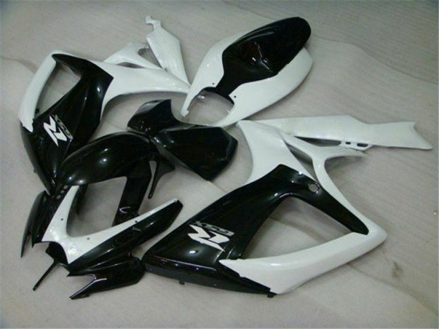 Carene Moto GSXR 600 / 750 K6 06-07 - Nero Bianco Carene Moto GSXR 600 / 750 K6 06-07 - Nero Bianco