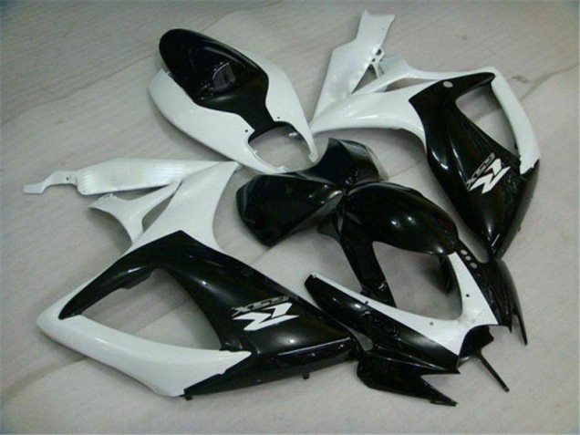 Carene Moto GSXR 600 / 750 K6 06-07 - Nero Bianco Carene Moto GSXR 600 / 750 K6 06-07 - Nero Bianco