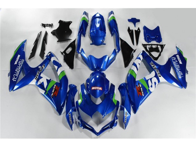 Carene Moto GSXR 600 / 750 K8 08-10 - Blu Bianco Verde Carene Moto GSXR 600 / 750 K8 08-10 - Blu Bianco Verde