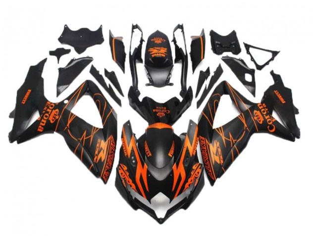 Carene Moto GSXR 600 / 750 K8 08-10 - Nero Arancia Carene Moto GSXR 600 / 750 K8 08-10 - Nero Arancia