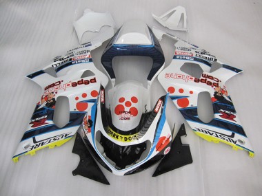 Carene Moto GSXR 600 K1 K2 K3 01-03 - Bianco Blu Dark Dog