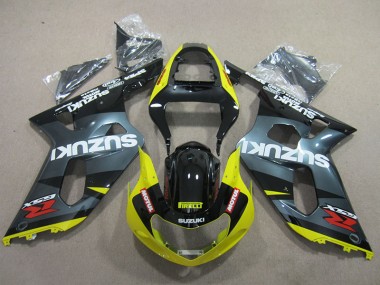 Carene Moto GSXR 600 K1 K2 K3 01-03 - Nero Giallo Motul