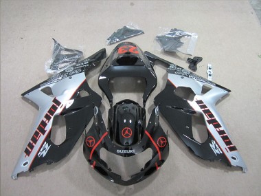 Carene Moto GSXR 600 K1 K2 K3 01-03 - Nero Rosso 23
