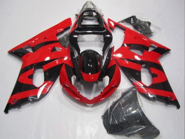 Carene Moto GSXR 600 K1 K2 K3 01-03 - Nero Rosso
