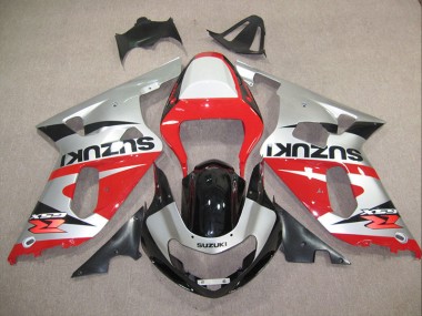Carene Moto GSXR 600 K1 K2 K3 01-03 - Rosso Argento