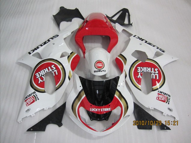 Carene Moto GSXR 600 K1 K2 K3 01-03 - Rosso Bianco Lucky Strike