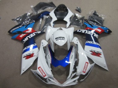 Carene Moto GSXR 600 K11 11-24 - Bianco Blu Motul