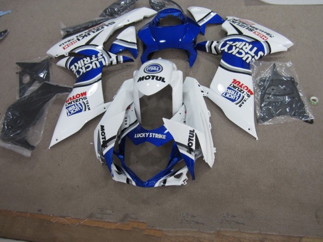 Carene Moto GSXR 600 K11 11-24 - Blu Bianco Lucky Strike Motul