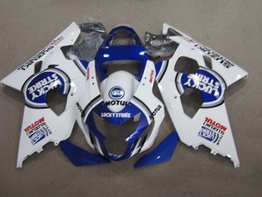 Carene Moto GSXR 600 K4 04-05 - Blu Bianco Lucky Strike Motul