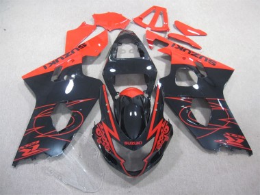 Carene Moto GSXR 600 K4 04-05 - Nero Rosso