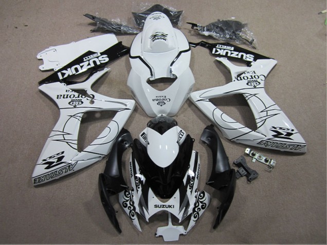 Carene Moto GSXR 600 K6 06-07 - Bianco Nero Corona Extra