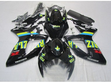 Carene Moto GSXR 600 K6 06-07 - Nero Giallo Rizla