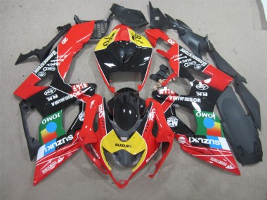 Carene Moto GSXR 600 K6 06-07 - Nero Rosso Giallo Jomo